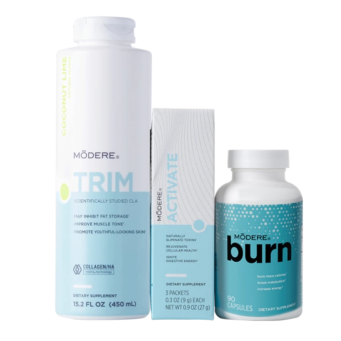 Lean Body System wellness collection by Modere for metabolism and muscle tone.