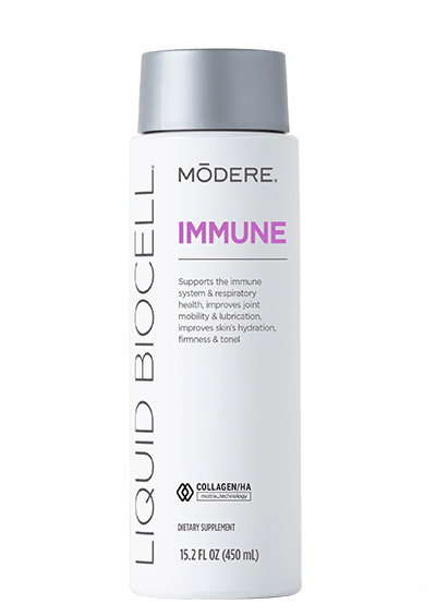 Liquid BioCell Immune supplement by Modere for immune support and joint health.